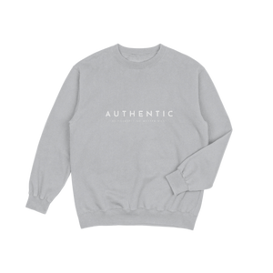 Sweater | Authentic. Be yourself no matter what - Grijs Sweater | Authentic. Be yourself no matter what - Grijs
