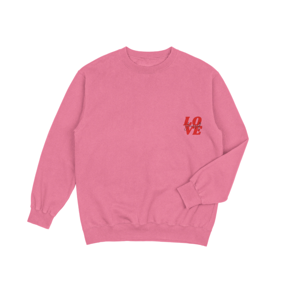 Sweater | LOVE yourself - Roze